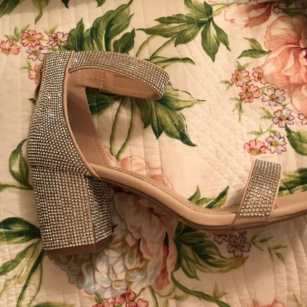 Moda Nude Rhinestone Women's Sandals - Picture 7 of 8